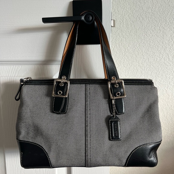 Coach Vintage #1842 Checker Canvas Satchel (2004) - Picture 1 of 16